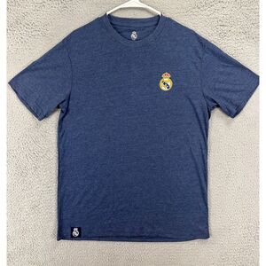 Real Madrid T-Shirt Boys Extra Large Blue‎ Football Club Tee Short Sleeve Youth